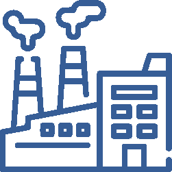 Icon für Industrieunternehmen
